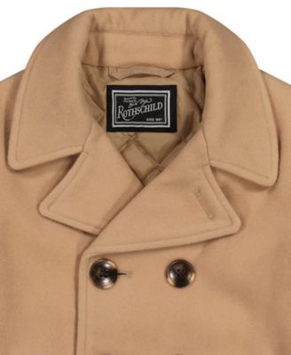Toddler and Little Boy Double Breasted Peacoat