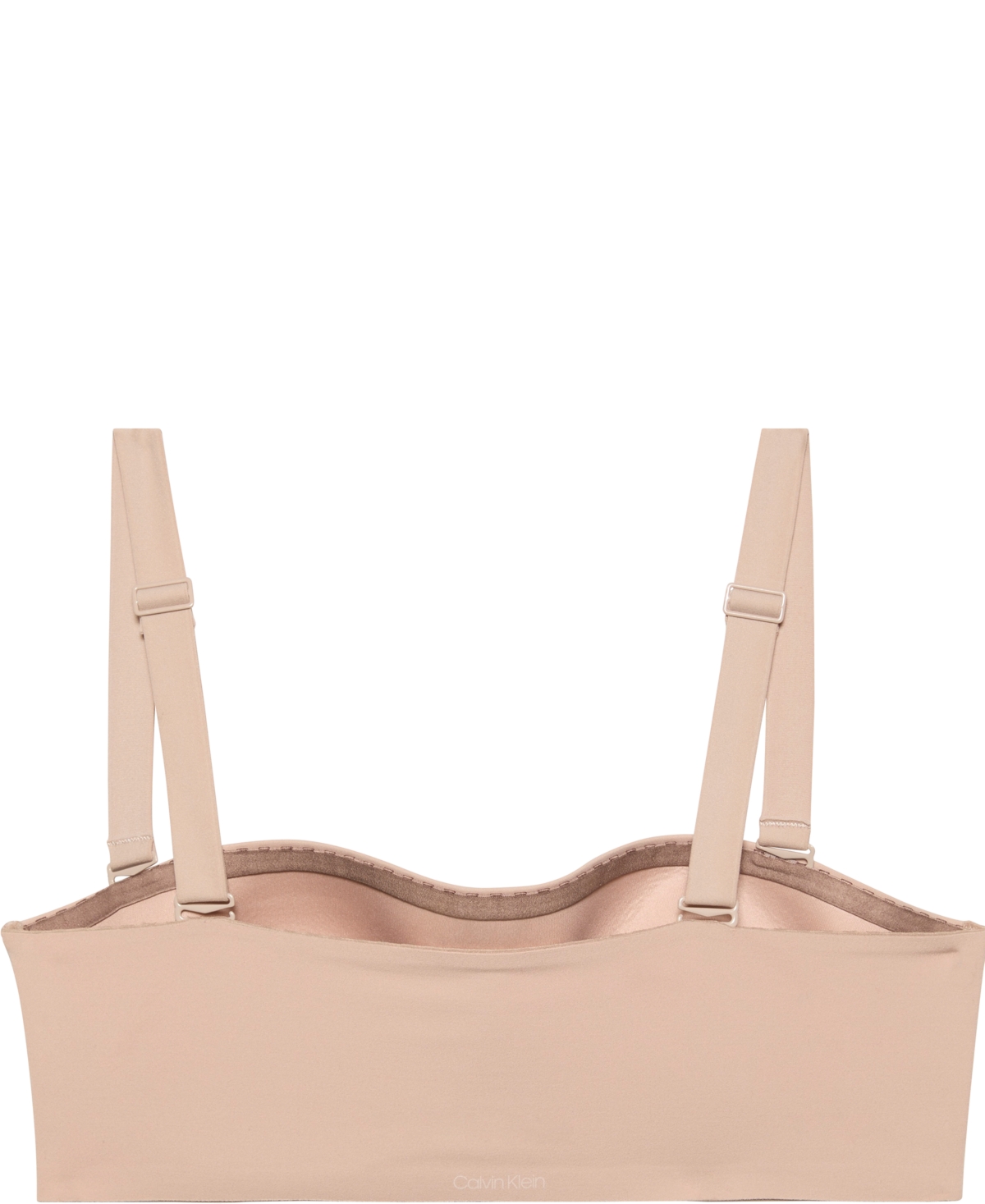 Calvin Klein Women's Adapt Bandeau Strapless Bra Qf8416 In Metallic