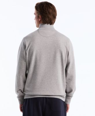 Men's Color-Blocked Fleece Zip Pull On Sweatshirt