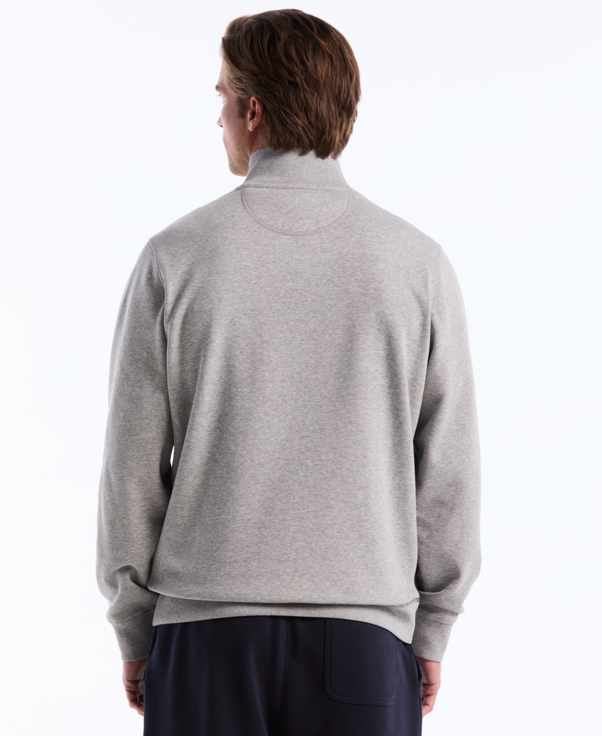 Original Penguin Men's Color-Blocked Fleece Zip Pull On Sweatshirt