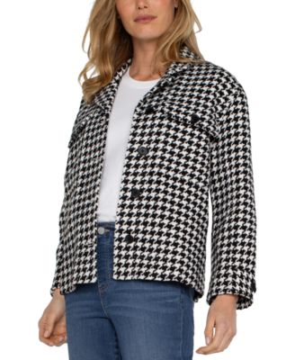 Petite Boxy Notch Collar Shacket