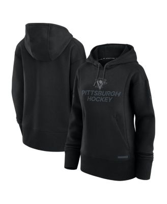 Fanatics - Women's Black Pittsburgh Penguins Authentic Pro Road Pullover Hoodie