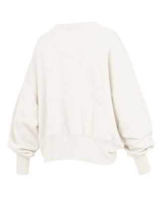 Women's Cream Kentucky Wildcats Chelsea Oversized Pullover Sweatshirt