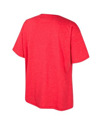 Women's Scarlet Ohio State Buckeyes Lasso Oversized T-Shirt