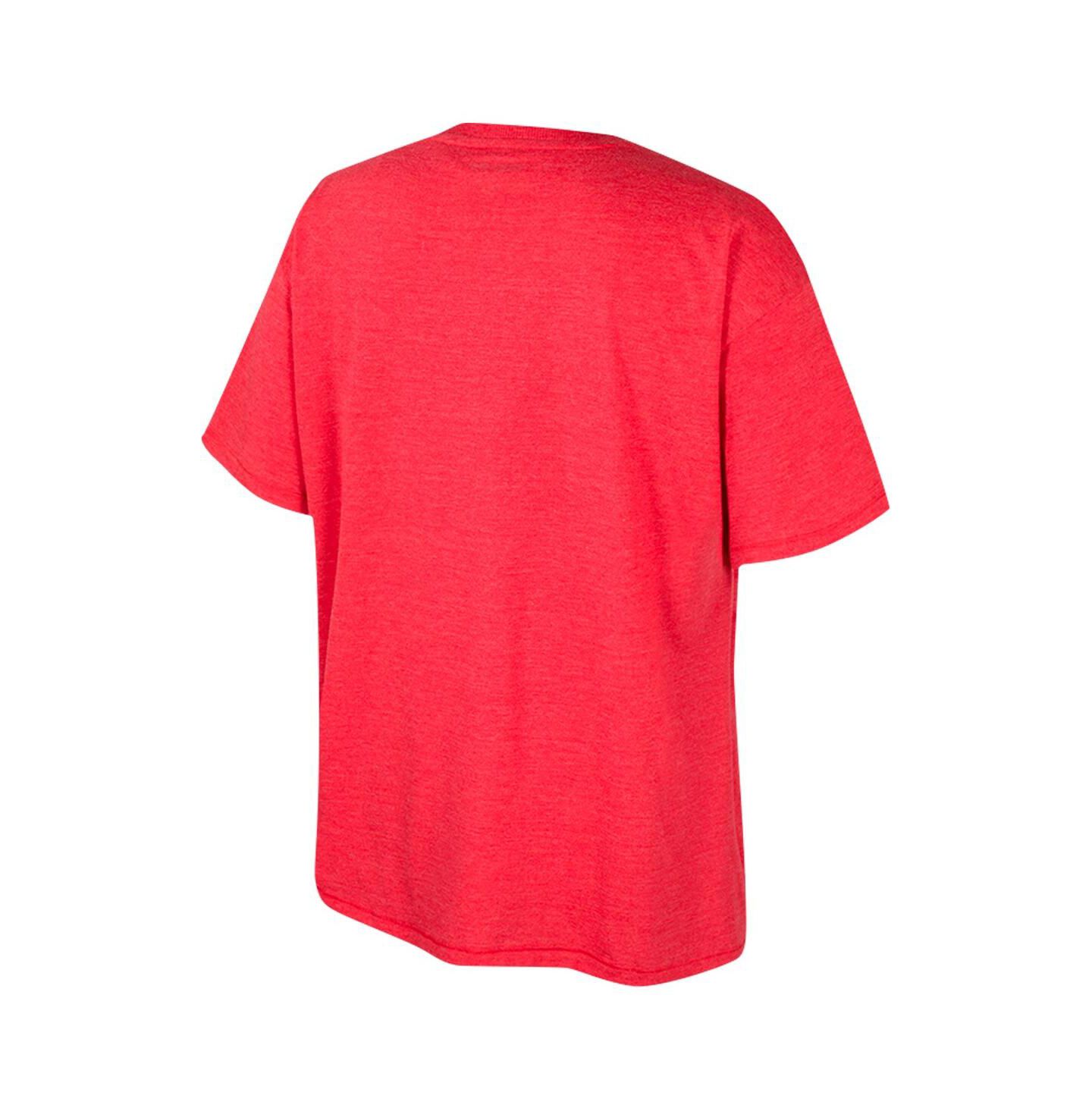 Женская футболка Colosseum Scarlet Ohio State Buckeyes Lasso Oversized — фото 3
