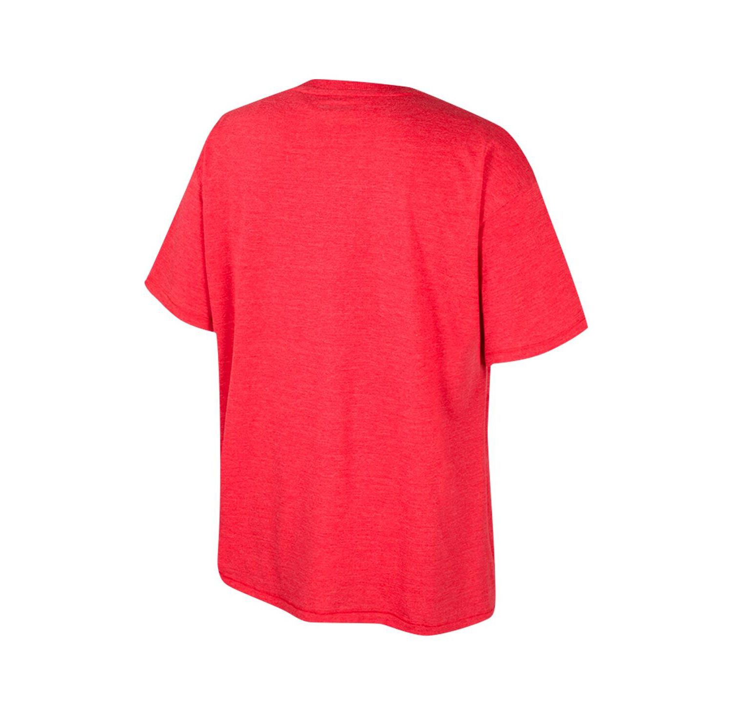 Women's Scarlet Ohio State Buckeyes Lasso Oversized T-Shirt