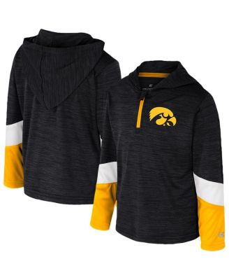 Colosseum - Toddler Black Iowa Hawkeyes Rylos Quarter-Zip Windshirt
