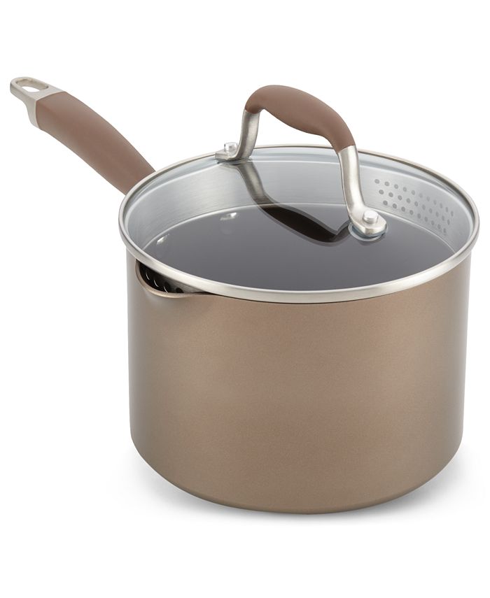 Anolon Advanced Bronze Hard Anodized 3Qt. Saucepan with Lid, Created