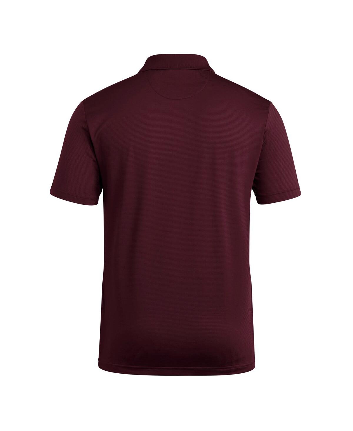 Adidas Originals Men's Maroon Arizona State Sun Devils Ultimate 365 Ottoman Polo Shirt In Burgundy