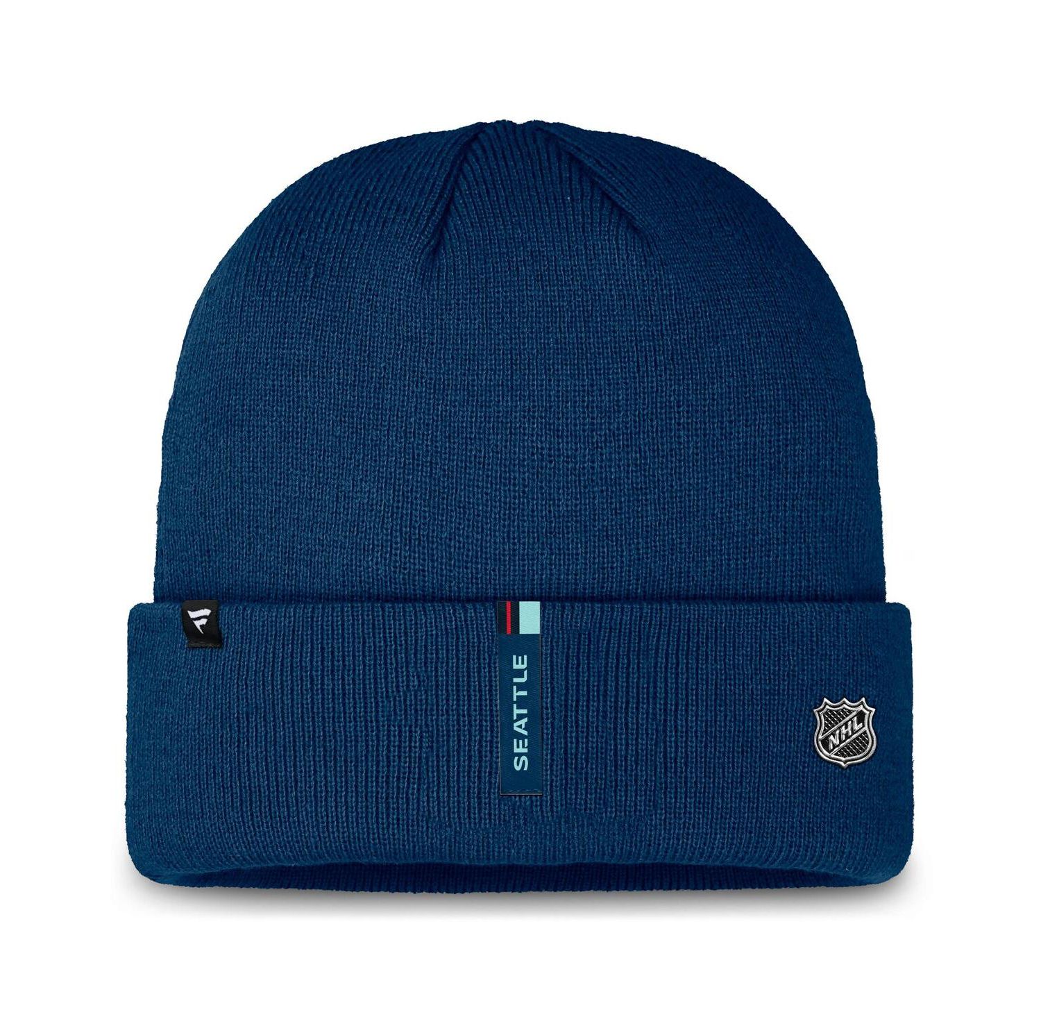 Men's Deep Sea Blue Seattle Kraken Authentic Pro Cuffed Knit Hat