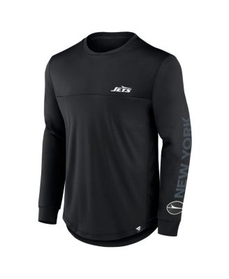 Men's Black New York Jets Blackout Long Sleeve T-Shirt