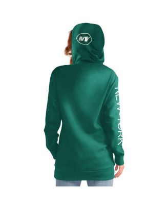 Women's Green New York Jets Extra Inning Pullover Hoodie