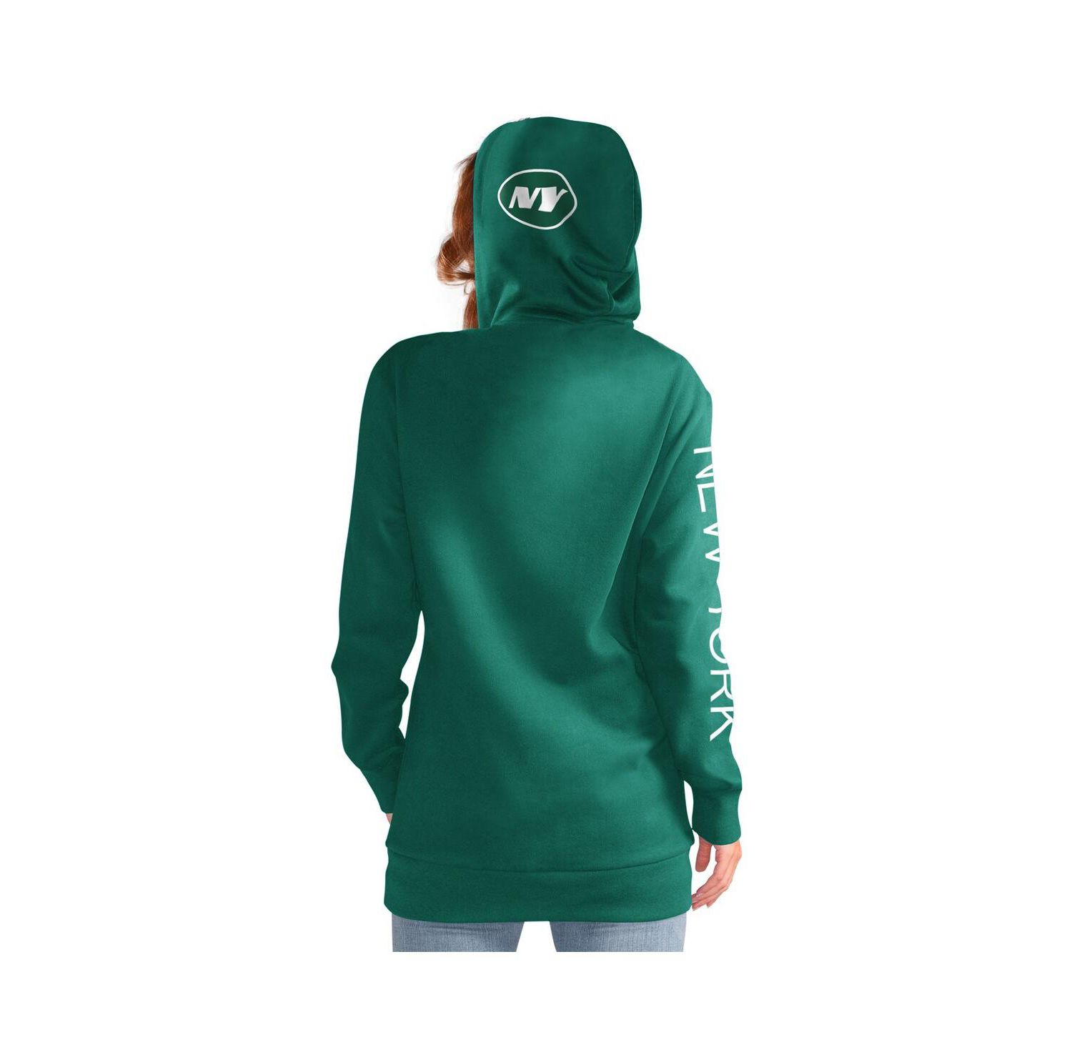 Women's Green New York Jets Extra Inning Pullover Hoodie