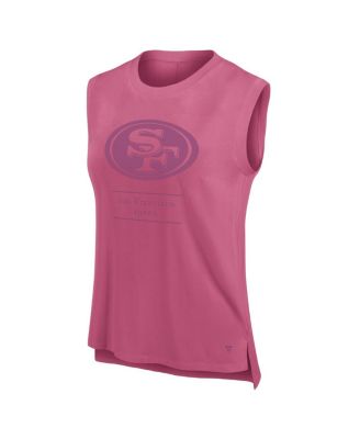 Women's Pink San Francisco 49ers Studio Embrace Tank Top