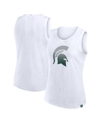 Fanatics - Women's White Michigan State Spartans Activate Slub Tank Top