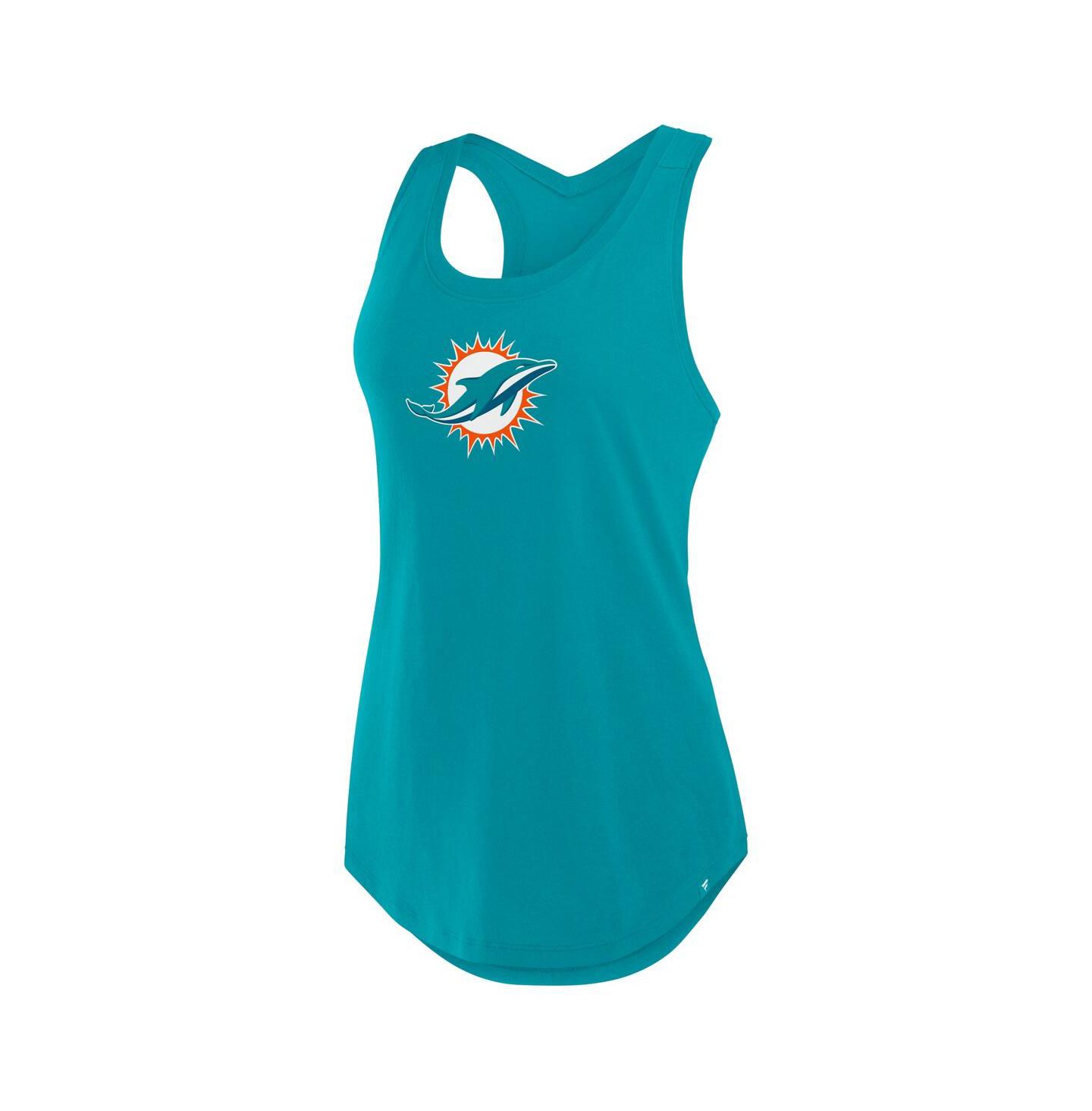 Женский топ Fanatics Aqua Miami Dolphins Iron Fan — фото 2