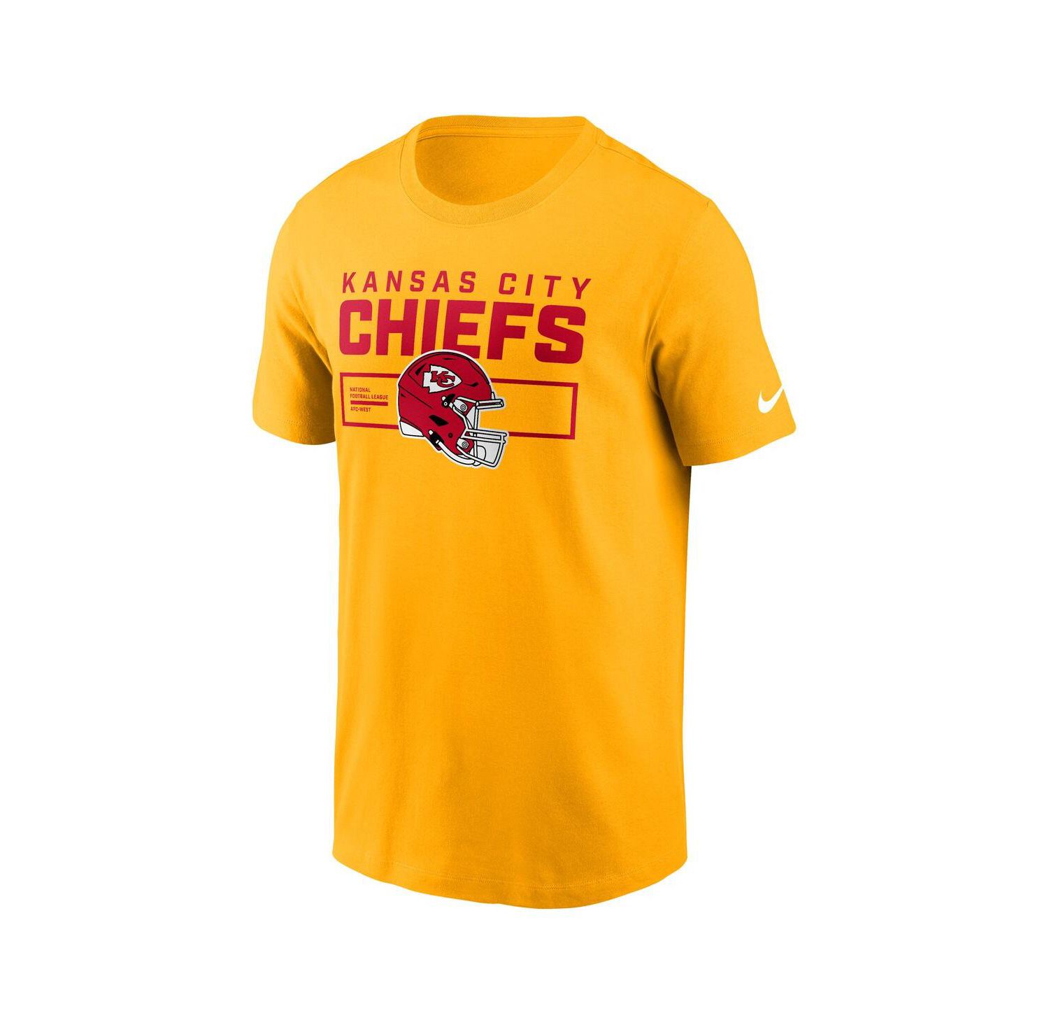 Men's Gold Kansas City Chiefs Primetime Helmet Essential T-Shirt