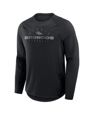 Men's Black Denver Broncos Coverage Scheme Long Sleeve T-Shirt