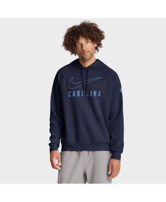Nike - Men's Navy North Carolina Tar Heels Premium Raglan&nbsp;Performance Pullover Hoodie