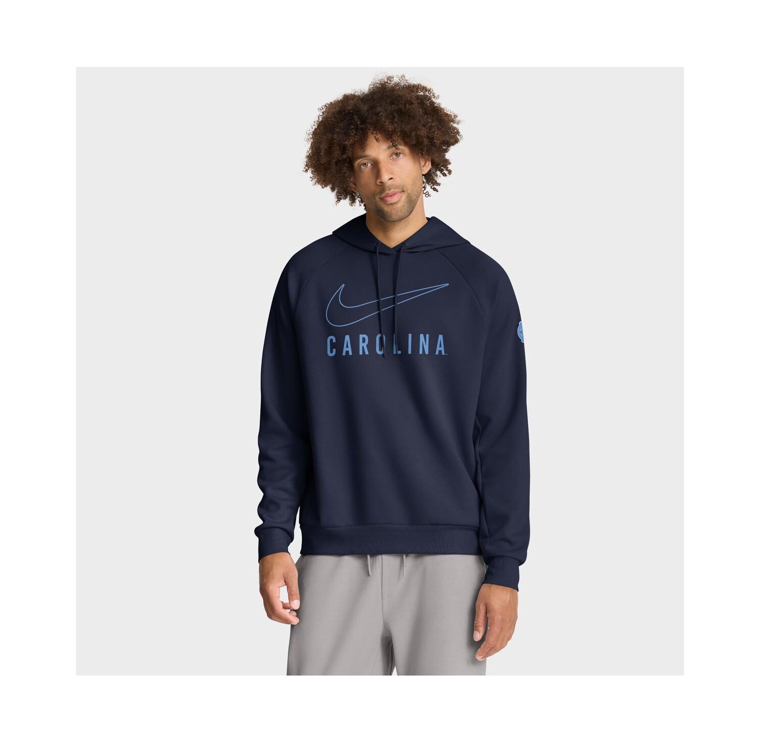 Men's Navy North Carolina Tar Heels Premium Raglan Performance Pullover Hoodie