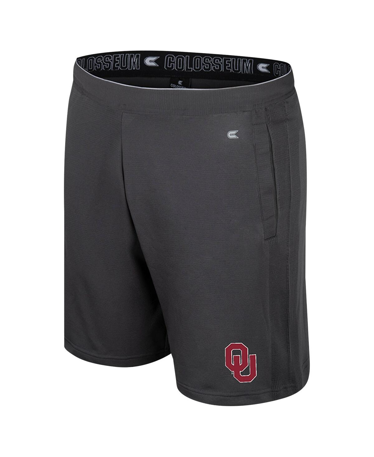 Colosseum Men's Charcoal Oklahoma Sooners Forget Shorts In Black