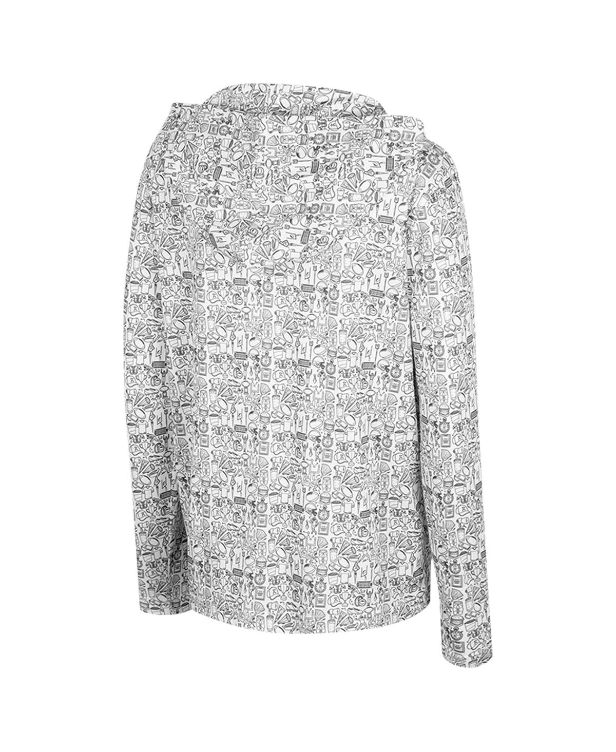 Colosseum Big Boys And Girls Black Arkansas Razorbacks All-over Print Hoodie In Gray