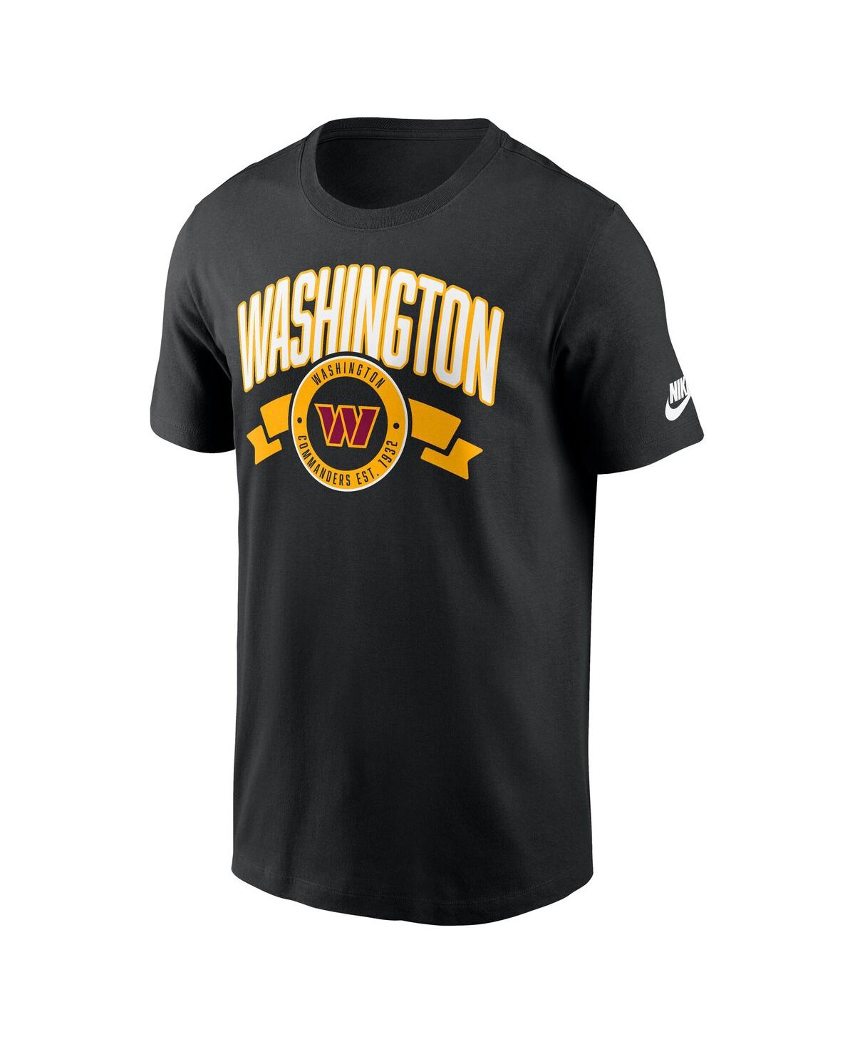 Nike Black Washington Commanders Rewind Front And Back Hit Essential T-shirt In Black