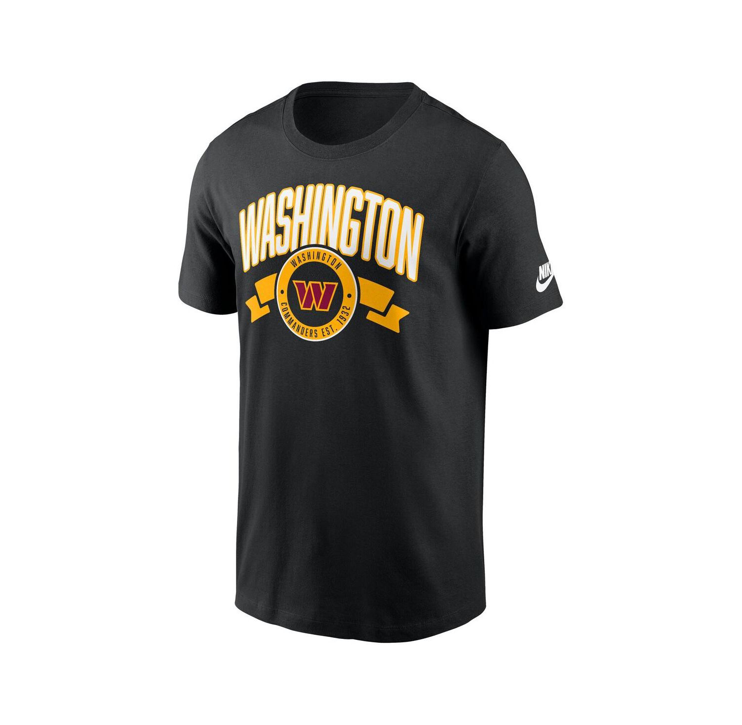 Men's Black Washington Commanders Rewind Front and Back Hit Essential T-Shirt
