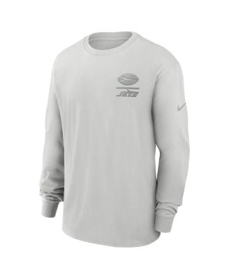 Men's Gray New York Jets Essential Heavy Max90 Long Sleeve T-Shirt