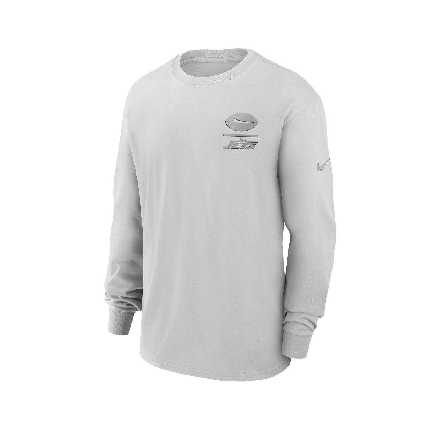 Men's Gray New York Jets Essential Heavy Max90 Long Sleeve T-Shirt