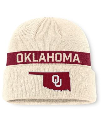 Jordan - Men's Natural Oklahoma Sooners Peak Primetime Utility Cuffed Knit Hat