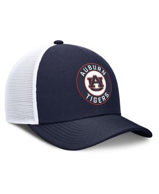 Men's Navy/White Auburn Tigers Rise Primetime Performance Trucker Adjustable Hat