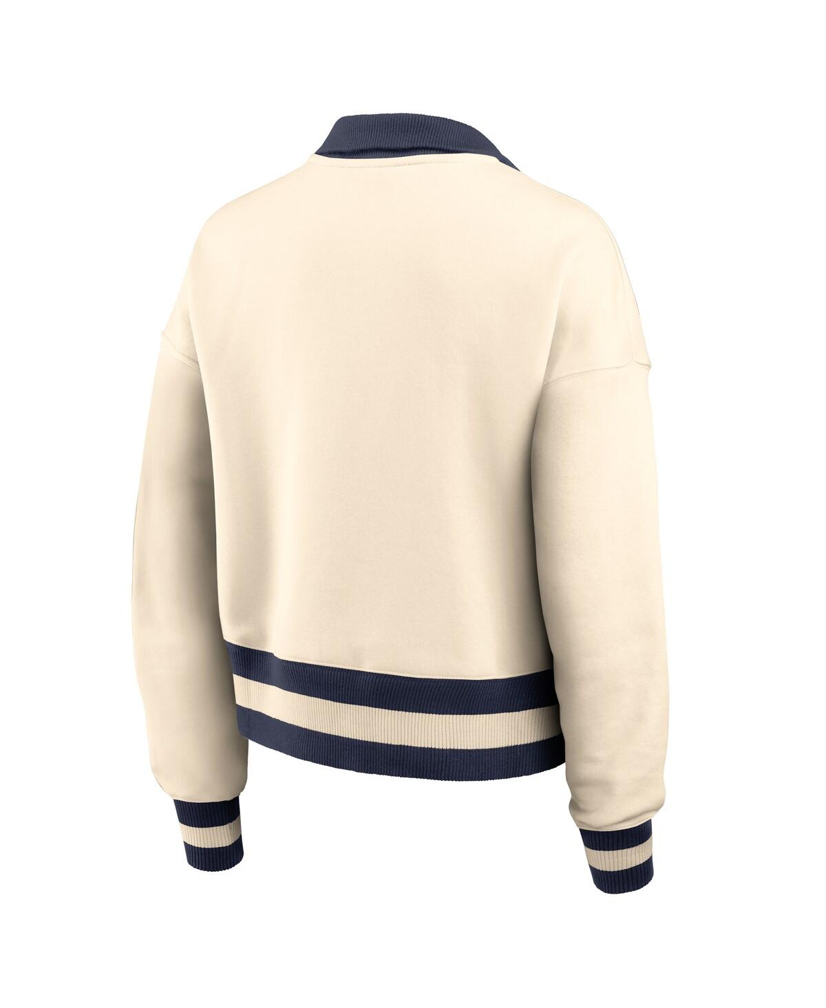 Nike Tan Auburn Tigers Legacy Half-zip Sweatshirt In Brown