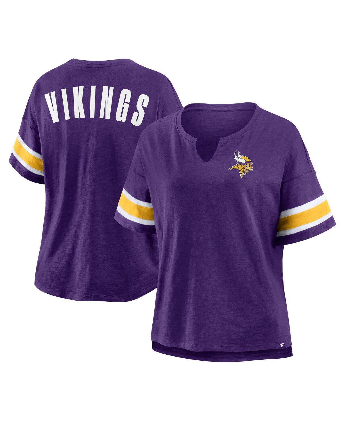 Fanatics Women's Purple Minnesota Vikings Redzone Curl Route T-shirt In Purple