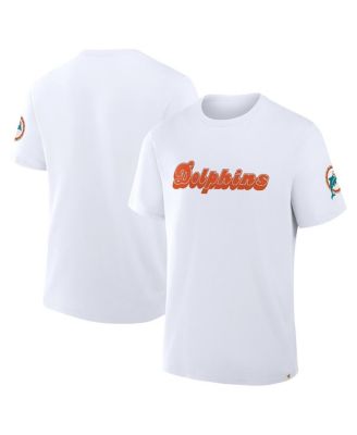 Fanatics - Men's White Miami Dolphins Elevated Classic Legacy T-Shirt