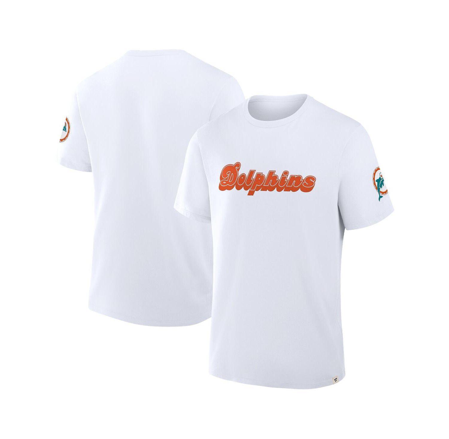 Men's White Miami Dolphins Elevated Classic Legacy T-Shirt