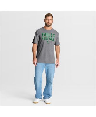 Men's Heather Gray Philadelphia Eagles First Down Tribute Tri-Blend T-Shirt