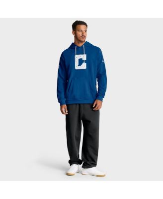 Men's Royal Indianapolis Colts Sideline Standard Issue Initial Home Dri-FIT Hoodie