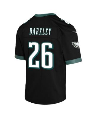 Big Boys and Girls Saquon Barkley Black Philadelphia Eagles Alternate Game Jersey