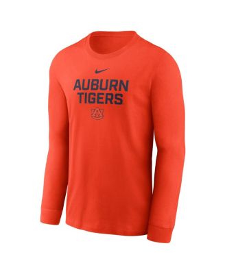 Men's Orange Auburn Tigers 2025 Sideline Dri-FIT Long Sleeve T-Shirt