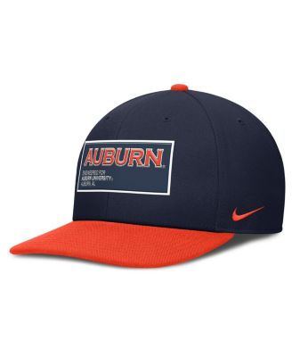 Nike - Men's Navy/Orange Auburn Tigers 2025 On-Field Patch Pro Dri-FIT Snapback Hat