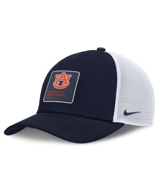 Nike - Men's Navy Auburn Tigers 2025 On-Field Rise Engineered Dri-FIT Trucker Adjustable Hat