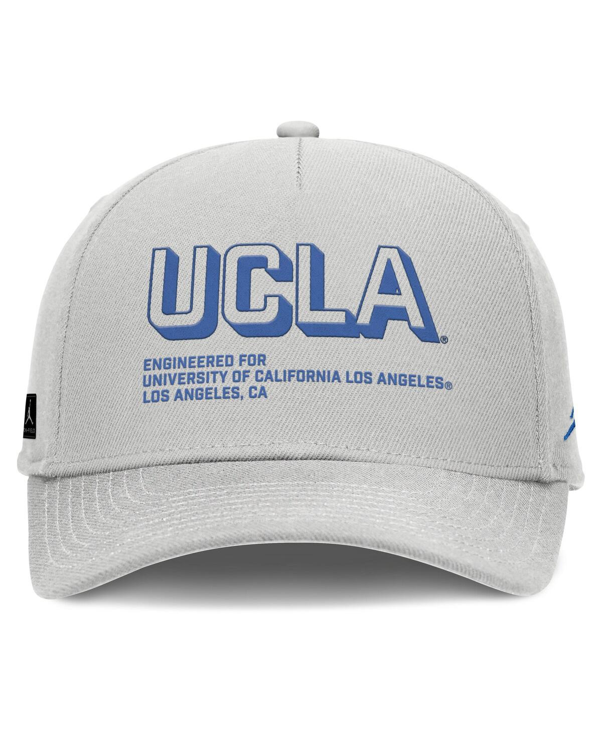 Jordan Men's Gray Ucla Bruins 2025 Sideline Dust Pinched Rise Adjustable Hat In Gray