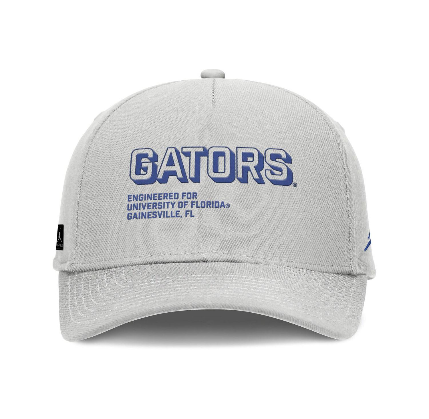 Men's Gray Florida Gators 2025 Sideline Dust Pinched Rise Adjustable Hat