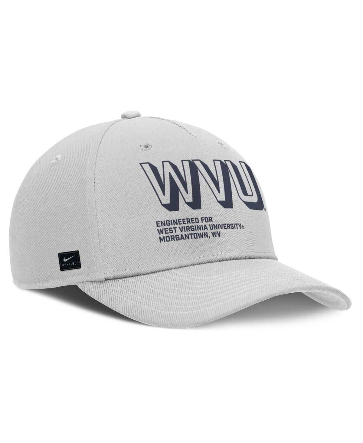 Nike Men's Gray West Virginia Mountaineers 2025 Sideline Dust Pinched Rise Adjustable Hat In Gray