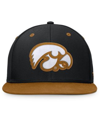 Men's Black/Brown Iowa Hawkeyes NoBo Fitted Hat