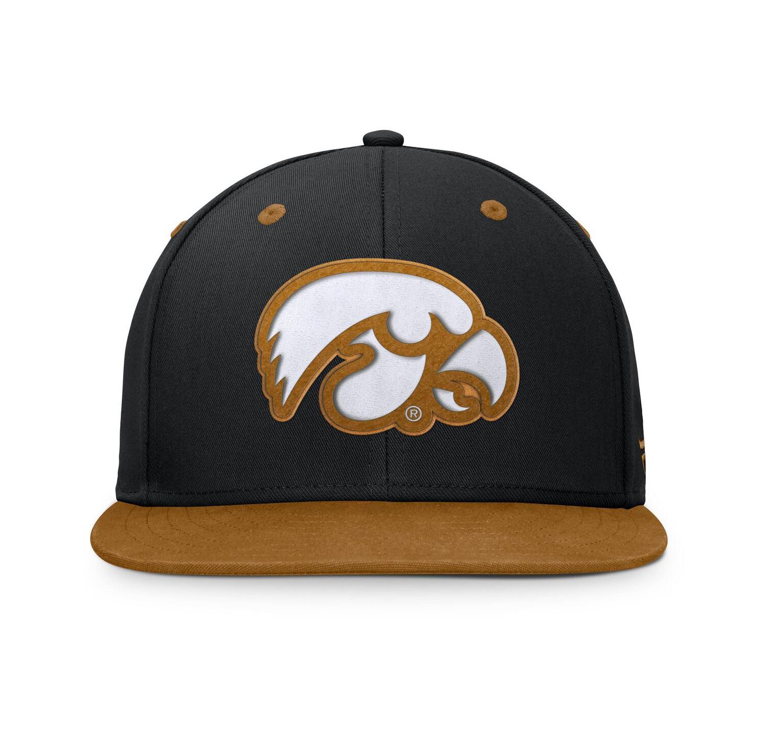 Men's Black/Brown Iowa Hawkeyes NoBo Fitted Hat