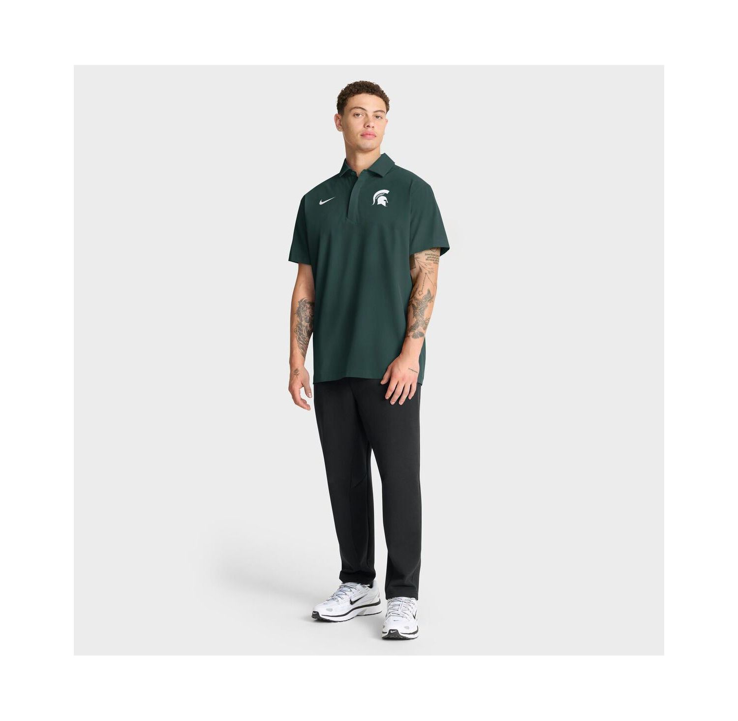 Men's Green Michigan State Spartans 2025 Coaches Sideline Polo Shirt