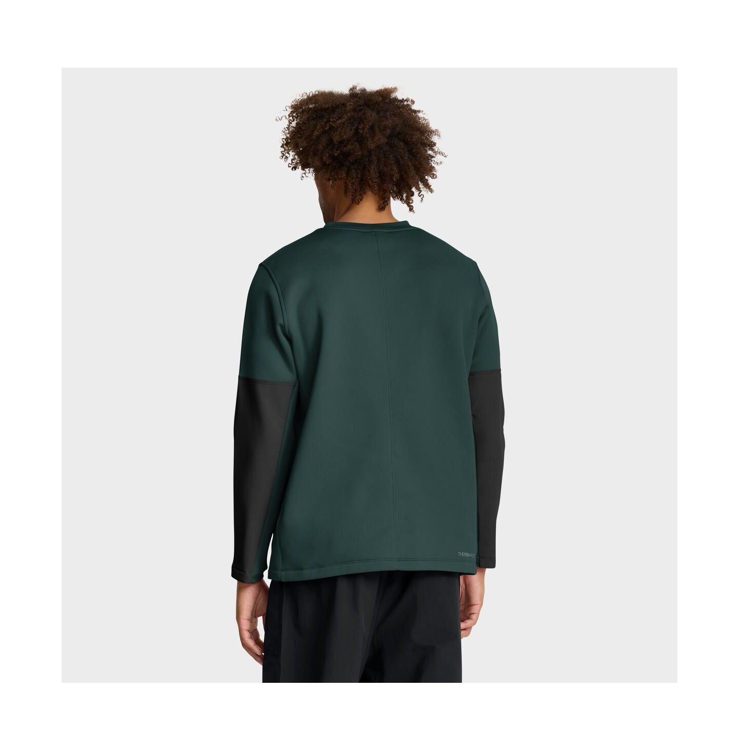 Мужская футболка Nike Green Michigan State Spartans 2025 Sideline Coach Performance Long Sleeve — фото 2