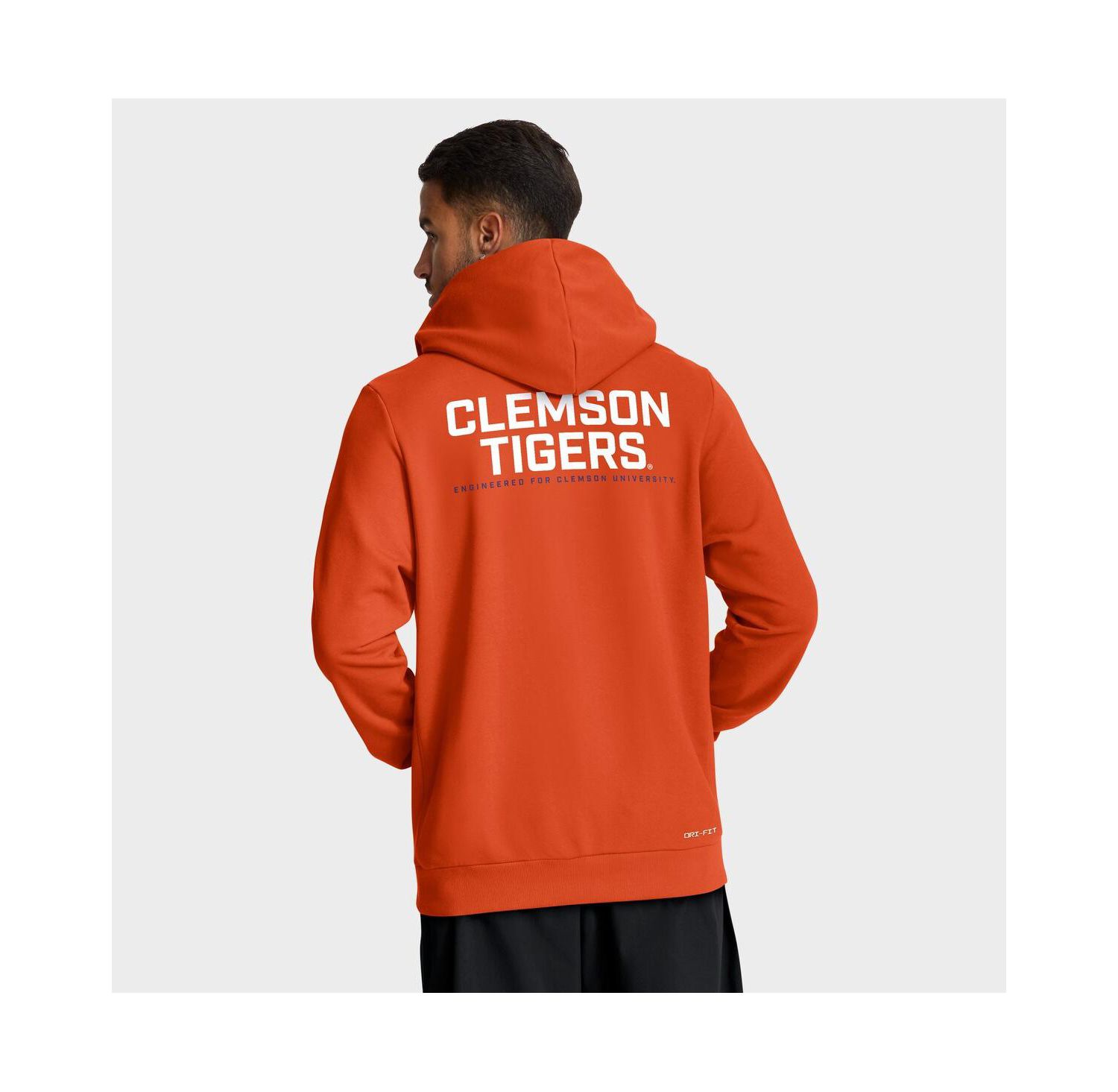 Men's Orange Clemson Tigers 2025 Sideline Standard Issue Dri-FIT Full-Zip Hoodie